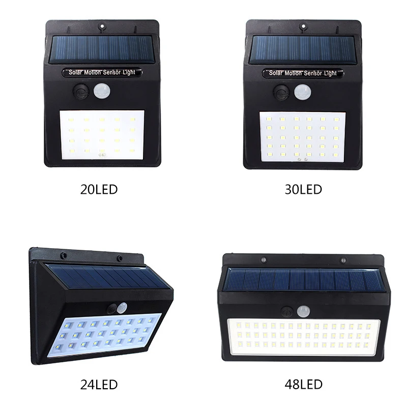 20/30/40 светодиодный открытый стенная солнечна лампа движения PIR Сенсор