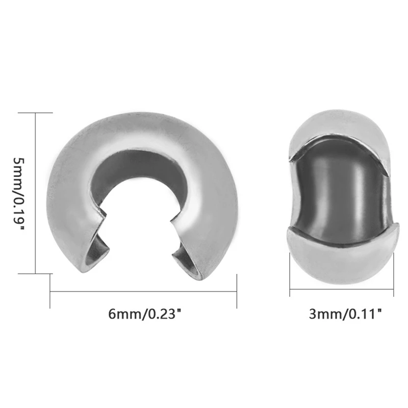 

200Pcs DIY Handmade Bracelet Necklace Buckle Stainless Steel Open Buckle Jewelry Accessories