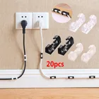 20 шт. кабельный зажимы органайзера для настольного ПК и рабочей станции держатель для проводов управляющий Шнур USB зарядка кабель для передачи данных