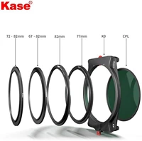 kase k9 slim 100mm filter holder kit with holder 90 mm magnetic cpl filter 67mm 72mm 77mm 82mm adapters