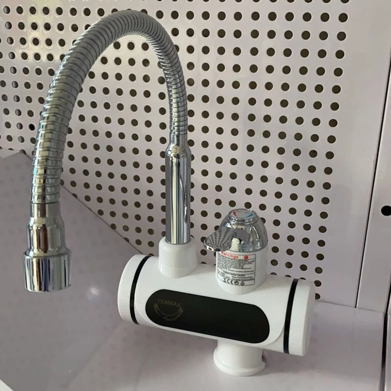 

Instant Electric Water Heater Rapid Heating Basin Faucet Kitchen Bathroom Tankless Hot Water Sink Tap with Temperature Display