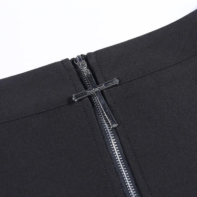 Unideazone Женская Мини плиссированная юбка с высокой талией на молнии спереди в