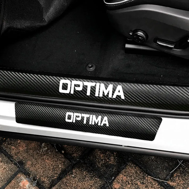 

For Kia Optima k5 2010-2017 2018 2019 2020 Emblem Car Door Sill Protector Stickers And Decals Auto Welcome Pedal Accessories