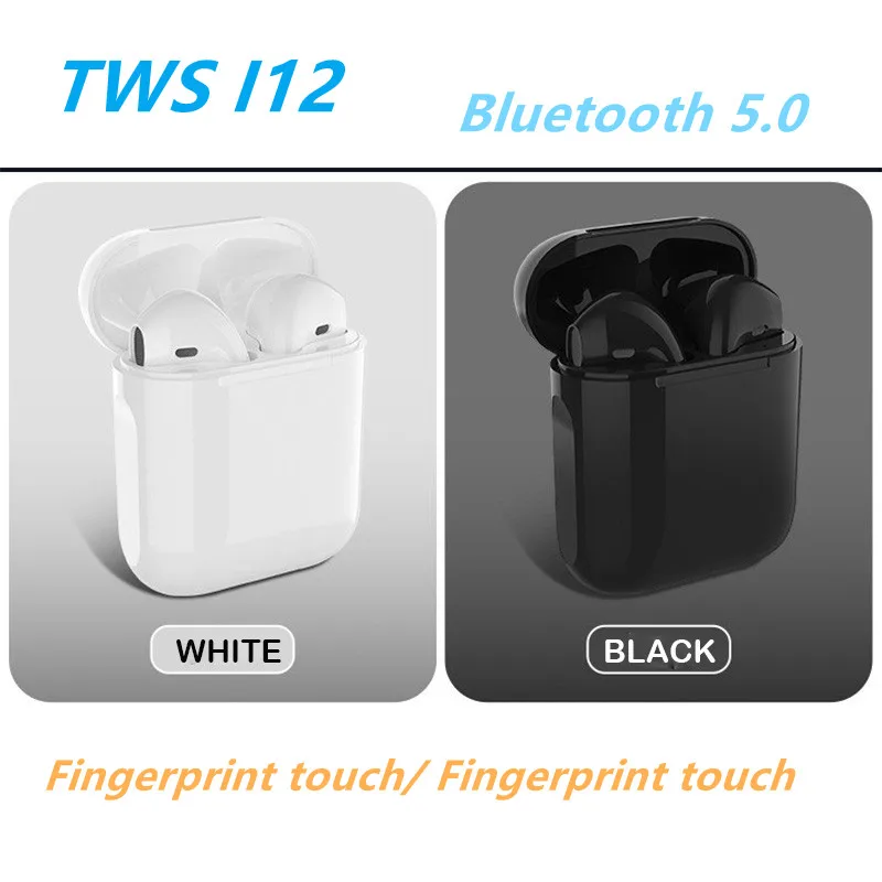 Tws-стереонаушники I12 с поддержкой Bluetooth 5 0 и зарядным футляром | Электроника