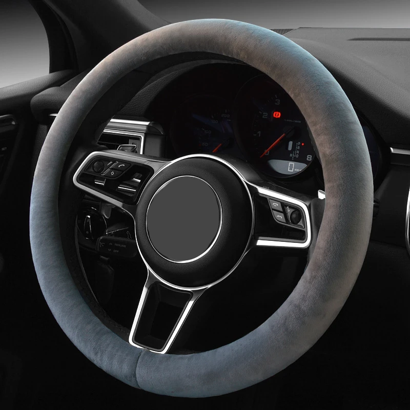 Женский чехол на руль черный/серый/бежевый/коричневый/желтый | Автомобили и