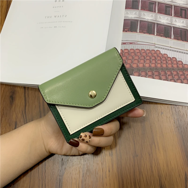 

Small Vintage Wallet Women Snap Coin Holder Minimalist Aesthetic Wallet Women Korean Card Billetera Mujer Ladies Purse DE60NQB