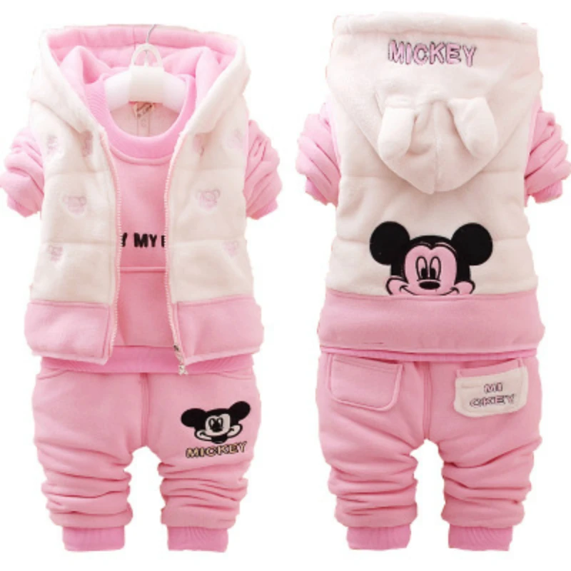 Детская одежда 2019 новый зимний комплект для мальчиков и девочек 1-2-3 лет из 3