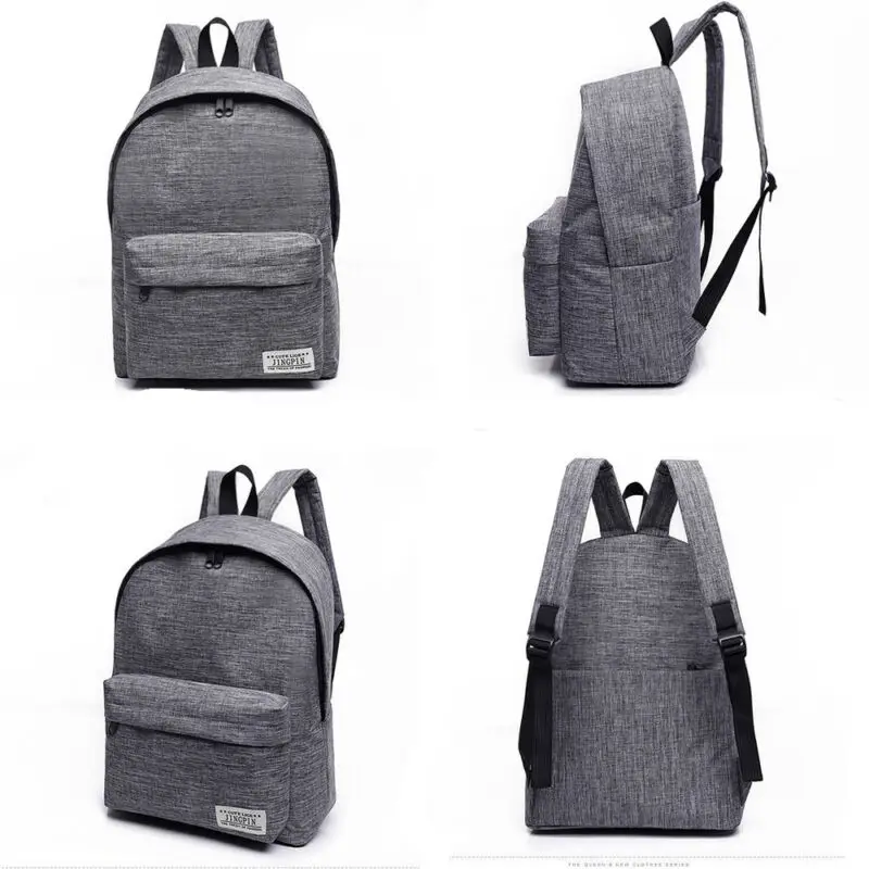 Холщовый Рюкзак Унисекс модный вместительный дорожный ранец с отделением для