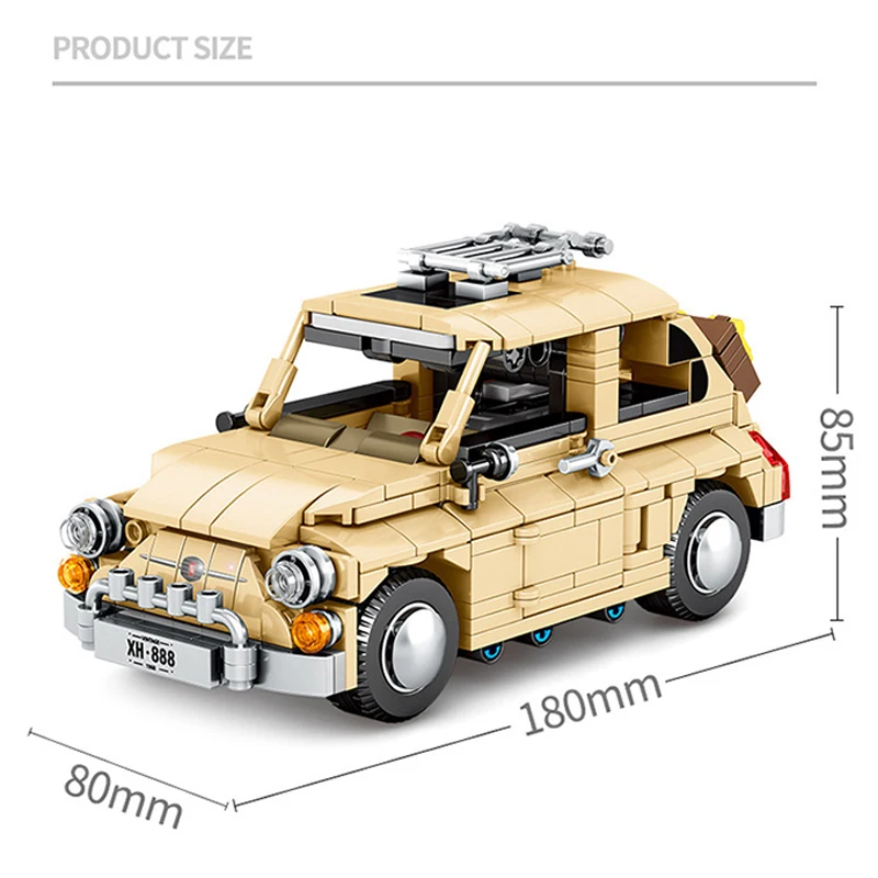 

Sembo Blocks 8100 FIATCAR Compatible Creator 10271 Building Bricks Educational Toys Birthdays Boys Gifts