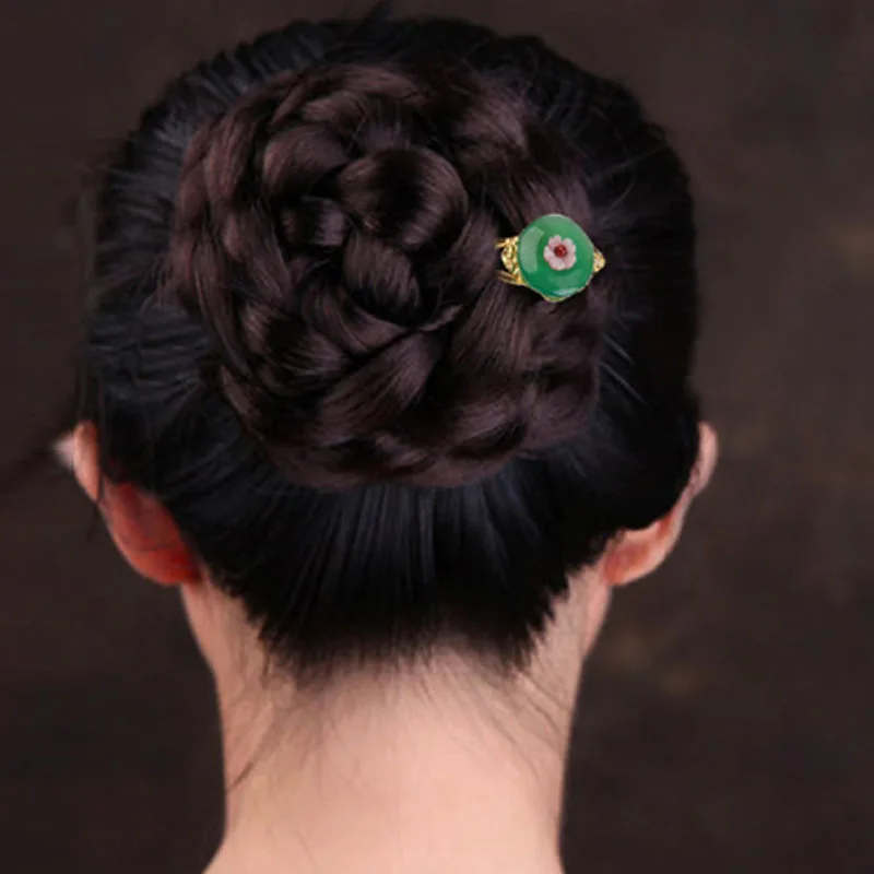 Заколка для волос U образной формы держатель пучка одежды латунное кимоно юката