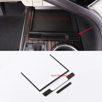 stainless front center console box storage box decorate outer frame trim sticker styling accessories for toyota camry 2018 2019
