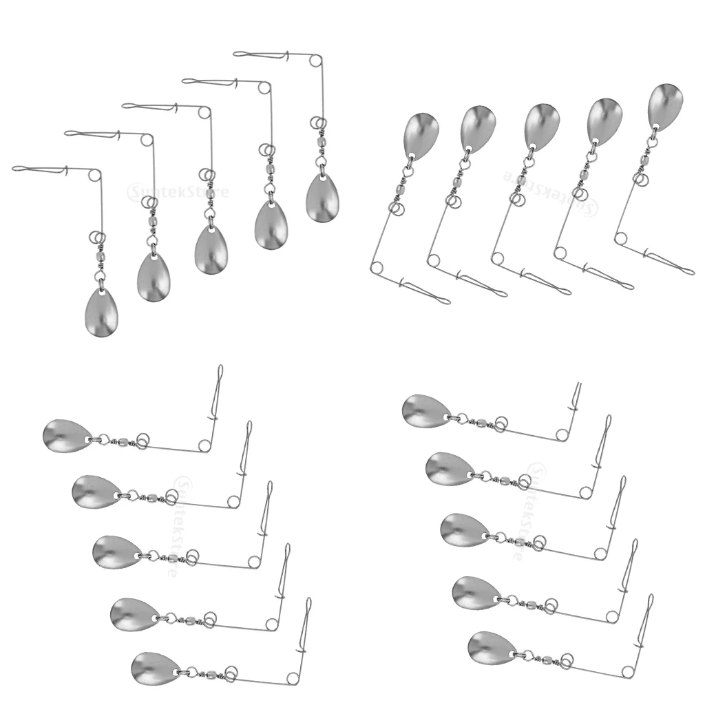 20 шт. лезвие спиннера гладкие ложки буровые блесны Спиннербейт 0 6 мм | Спорт и
