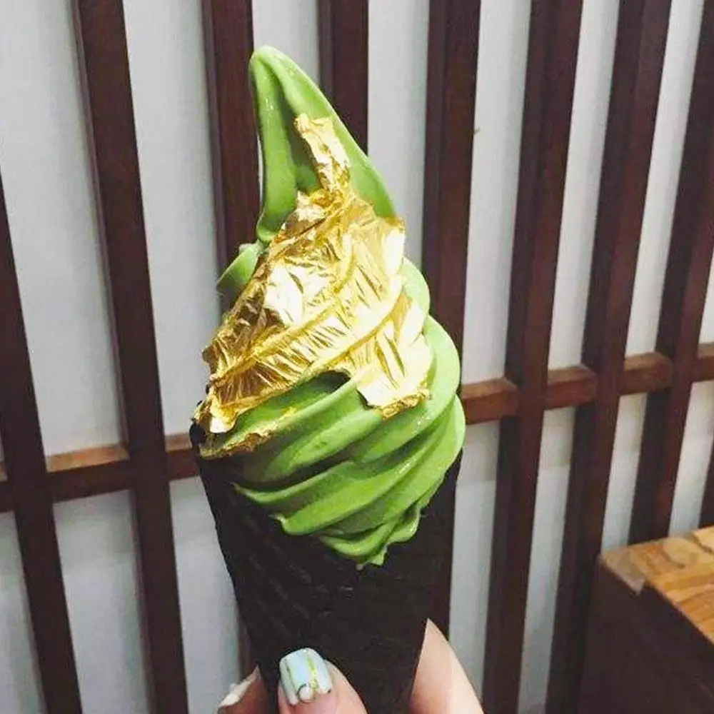 

2g Gold Foil / Silver Foil 24K Gold Powder Foil Made Skincare Gold Suits Grade Of Leaf Decorating Genuine Food Food J5D4