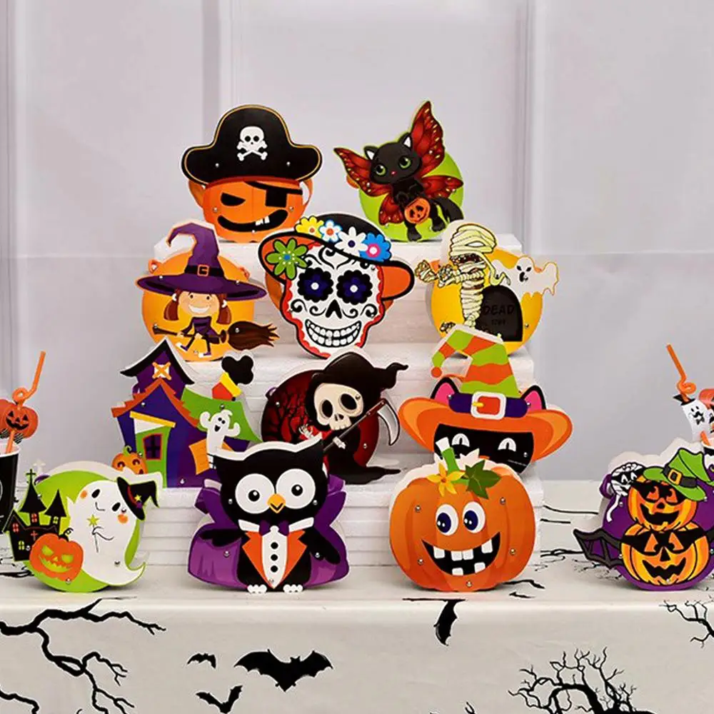 1 шт. Мультяшные пакеты на Хэллоуин сделай сам детский бумажный пакет подарочные