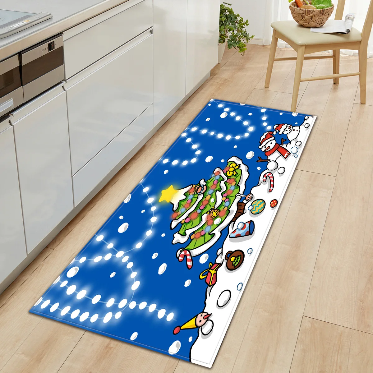 Zeegle коврик с рождественским дизайном современный напольный для прихожей