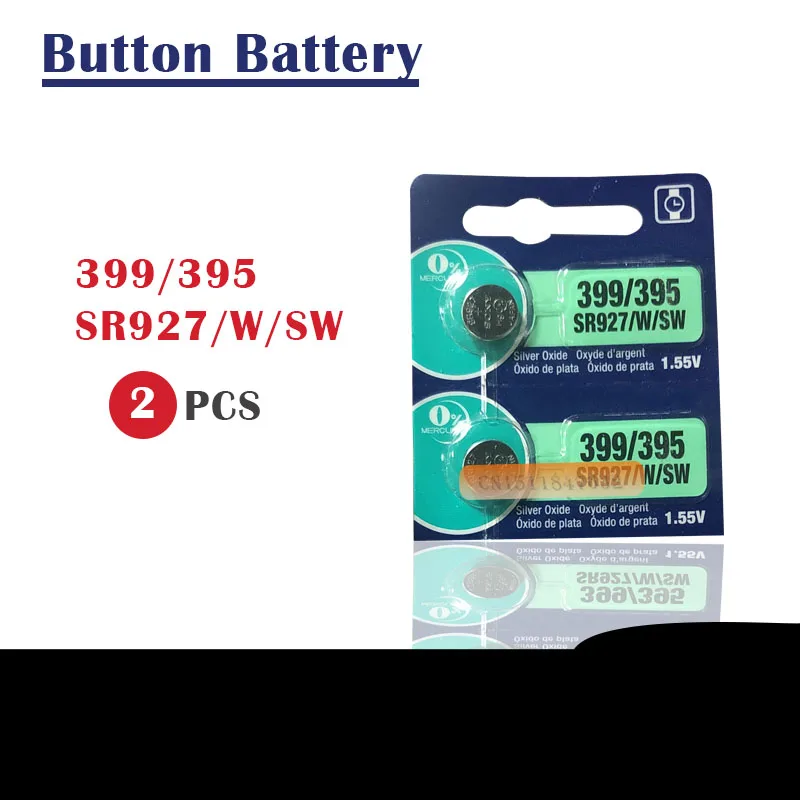 Розничная продажа 2 шт./лот долговечная часовая батарейка 395 SR927SW 399 SR927W LR927 AG7