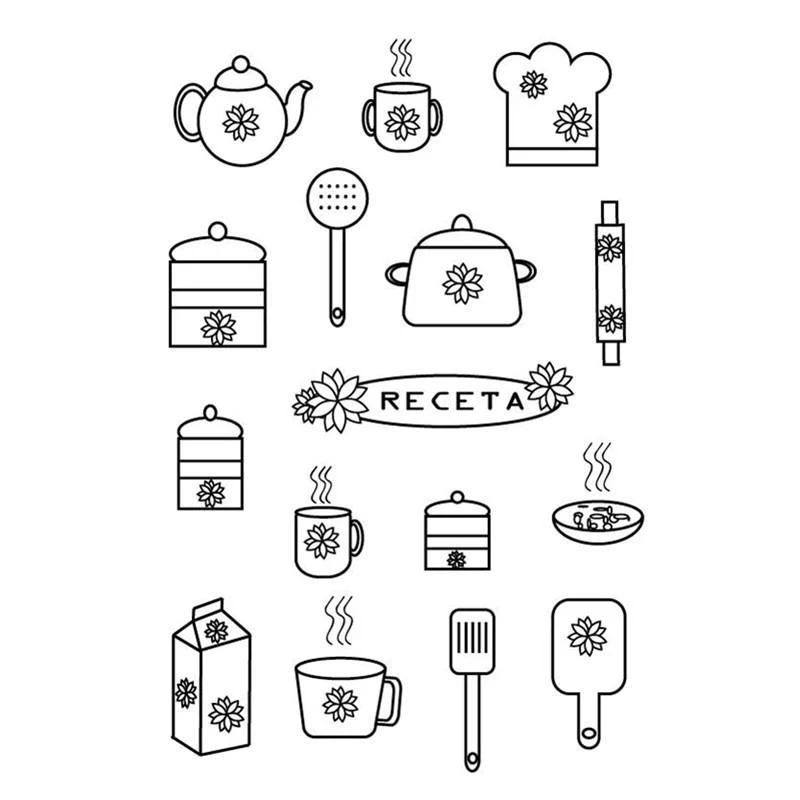 Инструменты для приготовления пищи прозрачные штампы 2019 резиновая Прозрачная