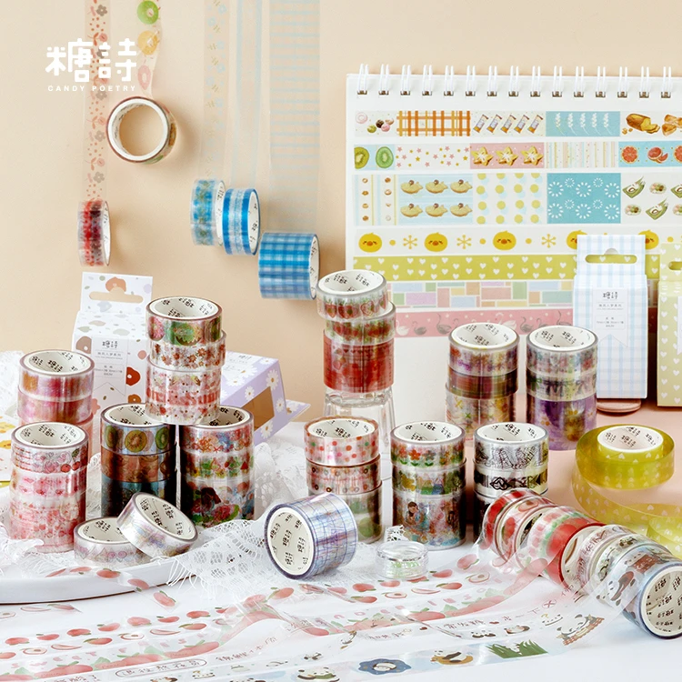 

1 set/lot DIY PET Decorative Adhesive Tape Night wind dream series Washi Tape/Masking Tape Stickers