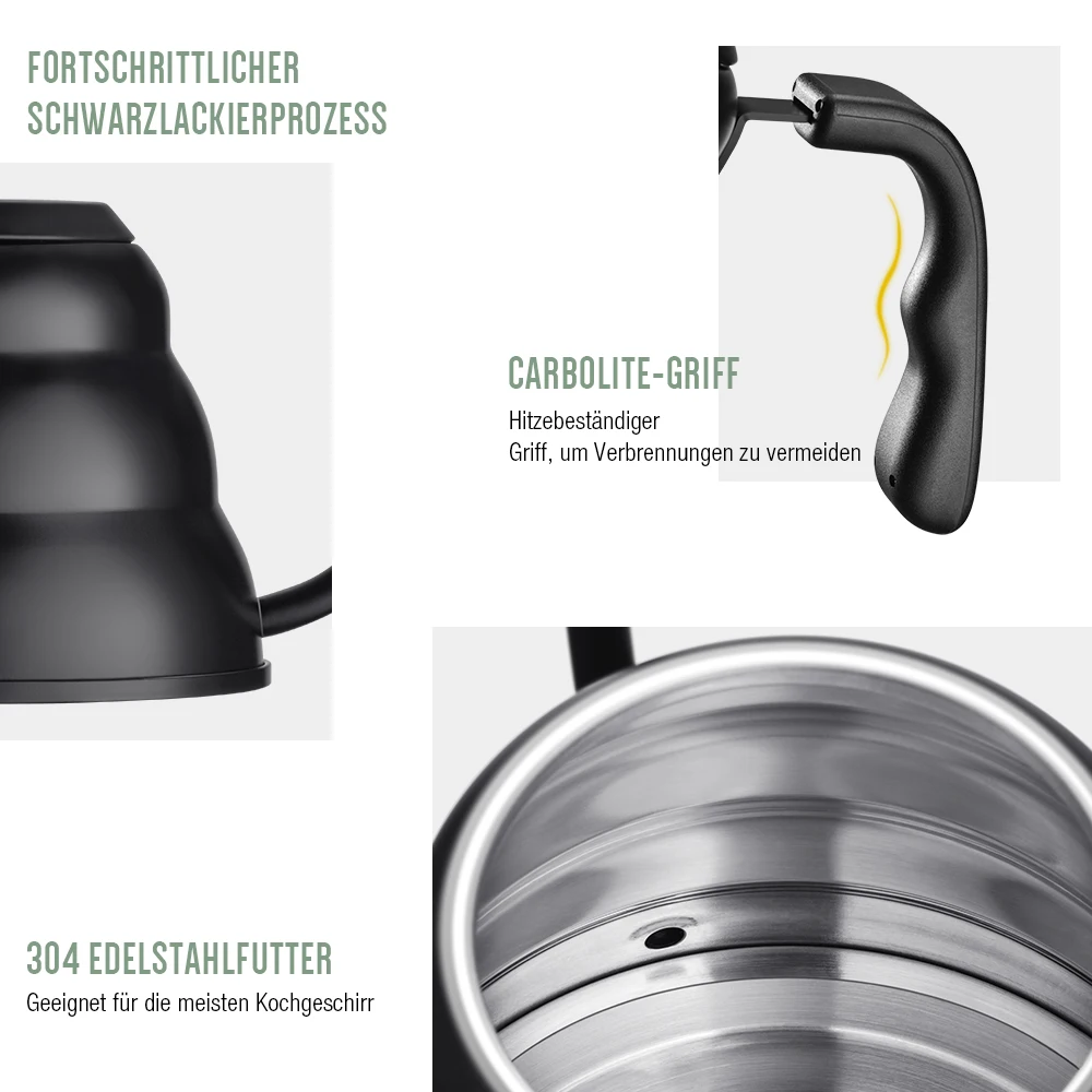 Кофейник для приготовления эспрессо Мока кофейник с гусиной шеей чайник пищи из