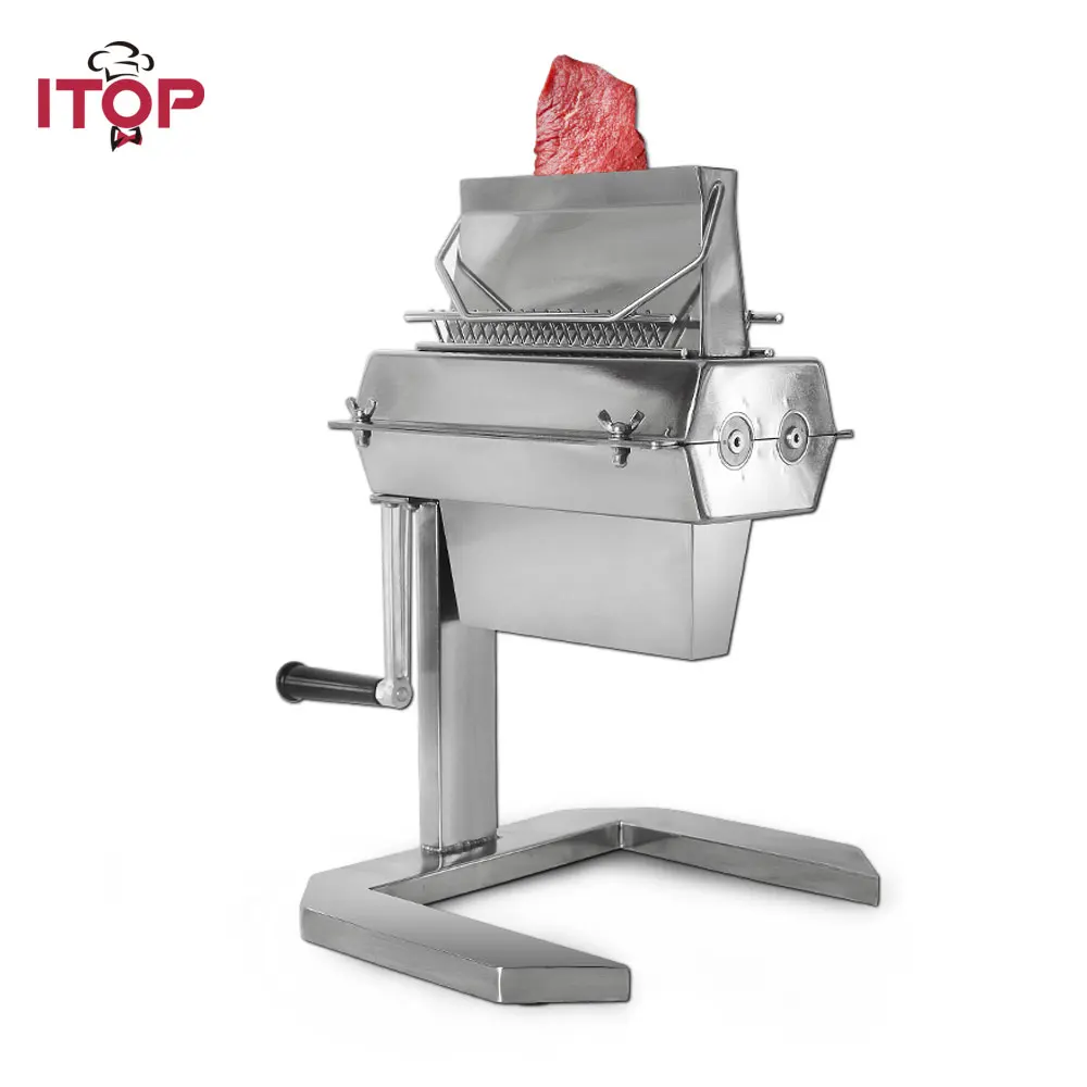 ITOP нержавеющая сталь 5 &quotмясной тендеризатор с 2 лезвиями стейкер куриные ролики