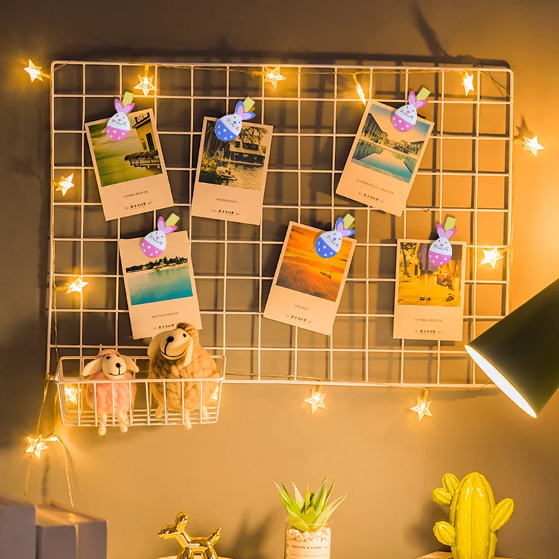 12 шт. украшения для пасхальвечерние НКИ деревянные зажимы прищепки фото с