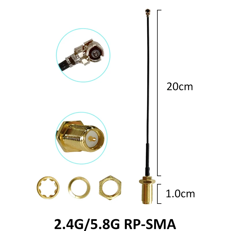 EOTH 2.4g 5.8g antenna 5dbi sma female wlan wifi dual band antene router tp link antena ipex 1 SMA male pigtail Extension Cable