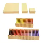 Деревянный обучающий цветной планшет Монтессори, карточка с цветными играми, подарок для детей дошкольного возраста