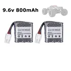 Литий-ионный аккумулятор 9,6 в для 9115 9116 S911 S912, обновленная запасная батарея для радиоуправляемого автомобиля, грузовика, 9,6 в, 800 мАч, 9115, 9116, перезаряжаемая батарея для игрушечного автомобиля