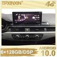6128g for audi a4l 2017 2018 2019 android 10 0 car stereo radio tape recorder multimedia video player gps navigation carplay