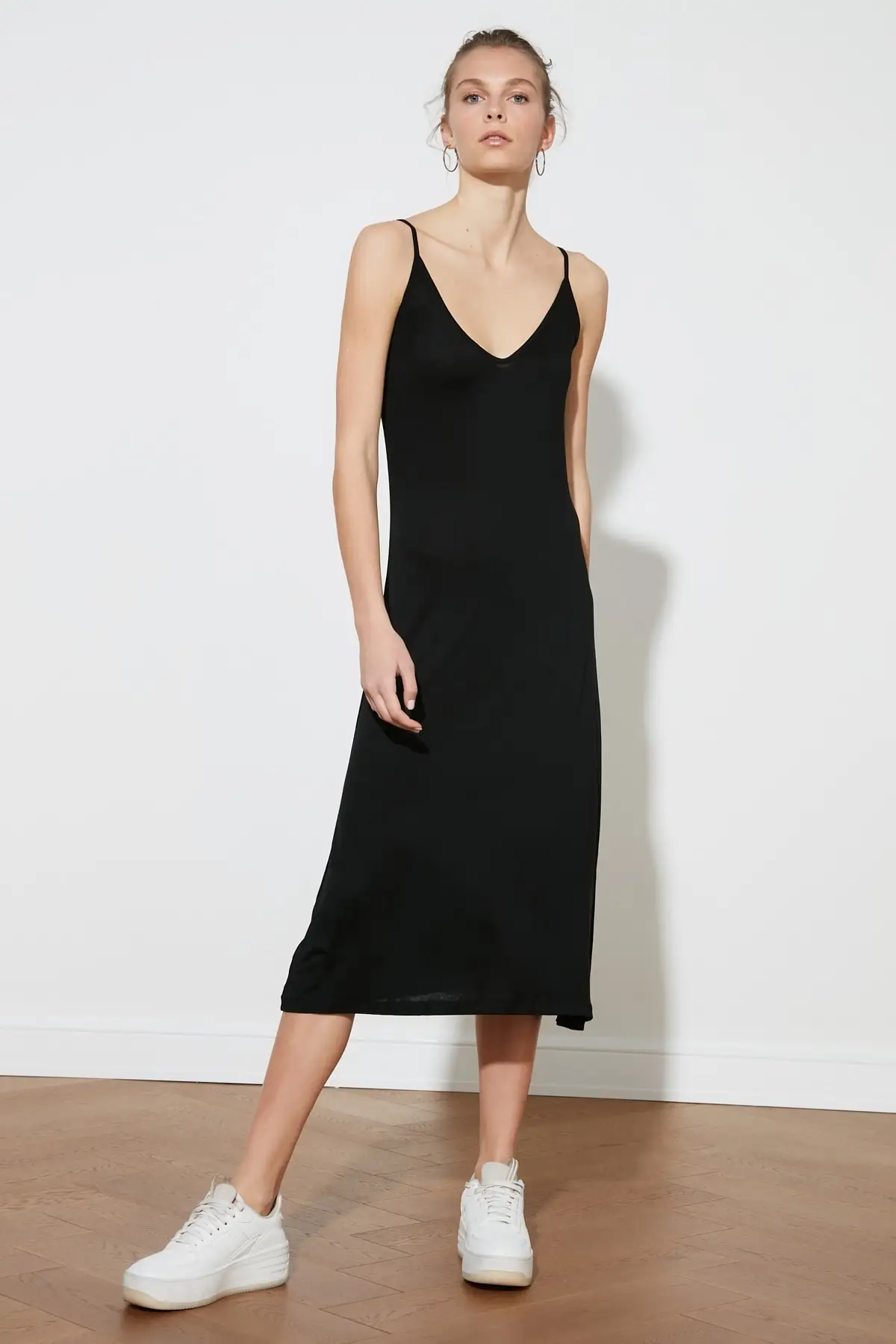 Черное Трикотажное Платье TWOSS19VG0313 | Женская одежда