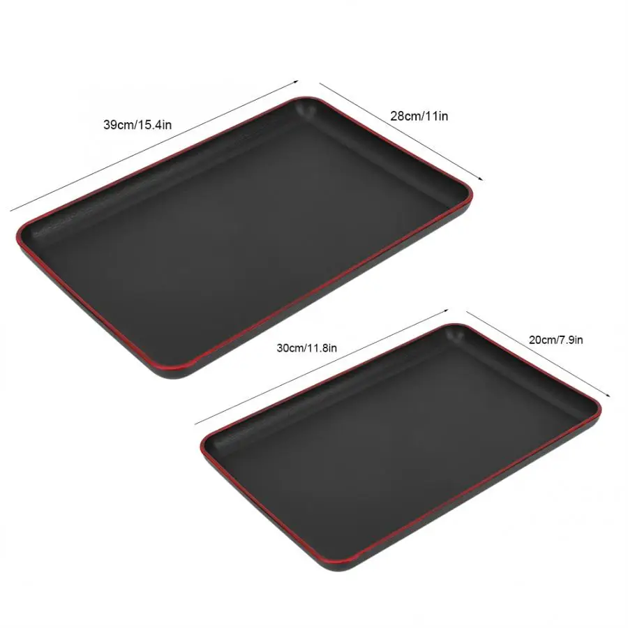 Прямоугольный пластиковый поднос в японском стиле для сервировки пищи подносы