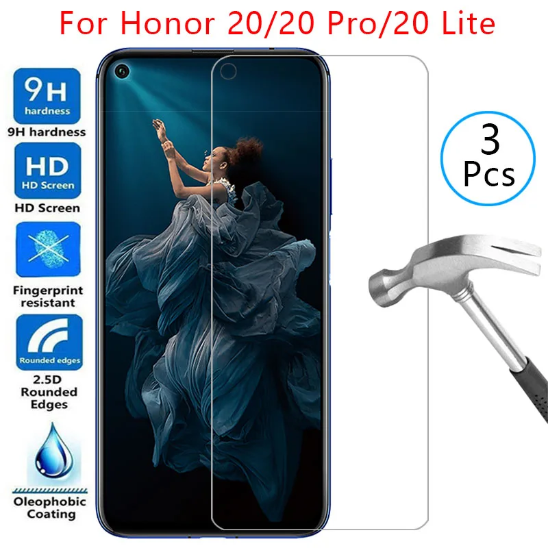 

protective tempered glass for huawei honor 20 lite pro screen protector on honor20 honer onor 20lite light 20pro safety film 9h