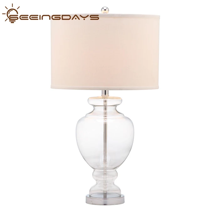 Простой Современный Американский стол из прозрачного стекла светильник для