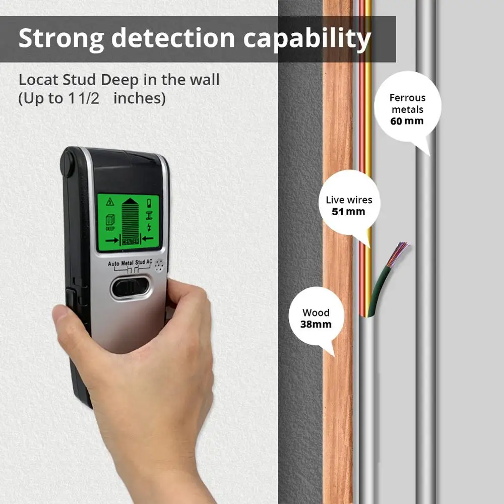 

TH240 3 in 1 wall metal detector magnetic stud finder