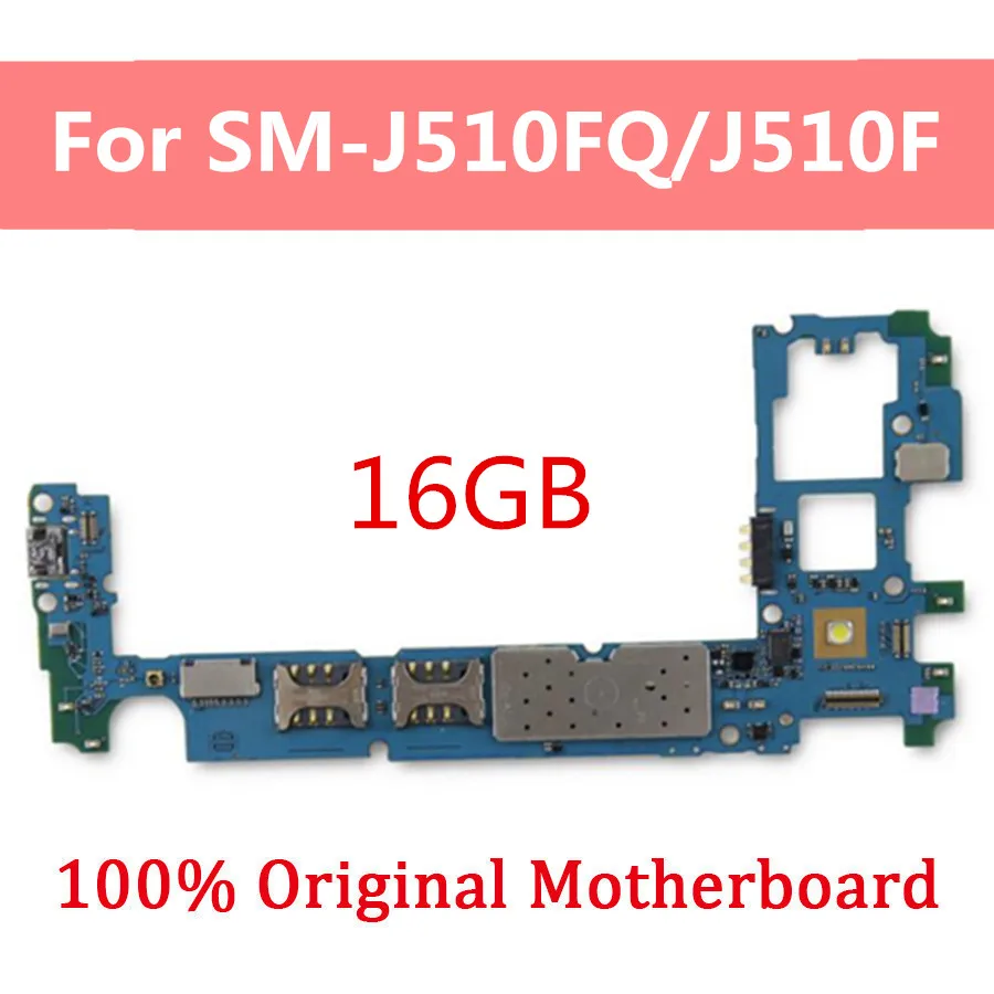 16 Гб для samsung Galaxy J5 J510FQ/J510F материнская плата оригинальная разблокированная материнская плата для samsung Galaxy J5 J510FQ/J510F с чипами