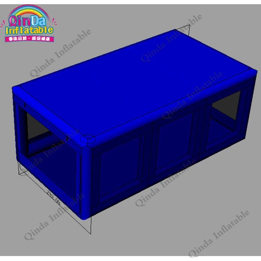 Новый дизайн надувной автомобиль хранения пузырчатая витрина 5 м тентовый гараж