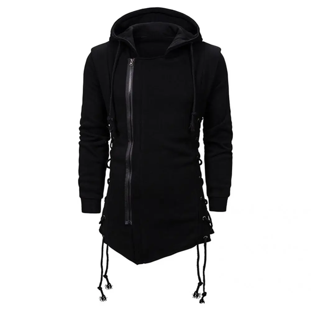 

Quick Drying Fabulous Long Sleeve Hooded Coat Casual Men Jacket Zipper for Winter