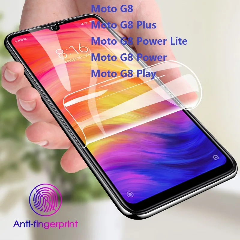 

Защитная пленка на весь экран для Motorola Moto G7 / G7 Play / G7 Plus / G7 Power Cover, мягкая Гидрогелевая пленка
