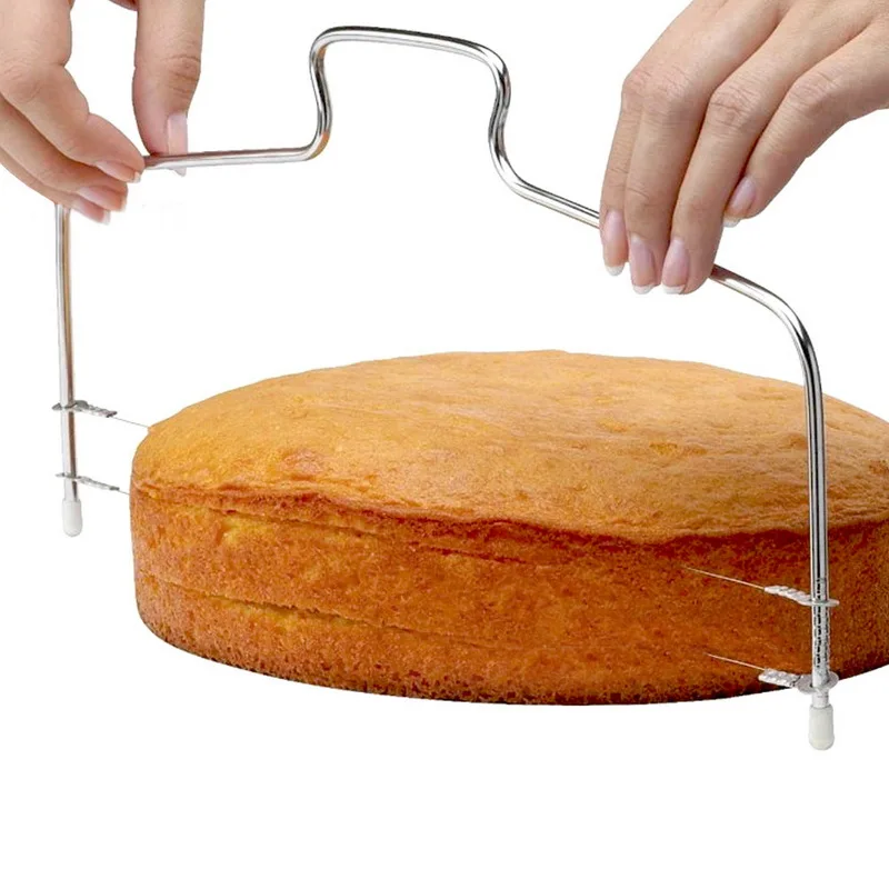 

Decorating Gadget Accessories Stainless Kitchen Steel Adjustable Wire Cake Cutter Slicer Leveler DIY Cake Baking Tool Fruit Cake