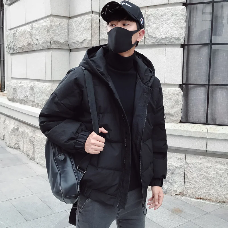 Зимнее пальто Мужская куртка большой размер свободная Толстая хлопковая пара
