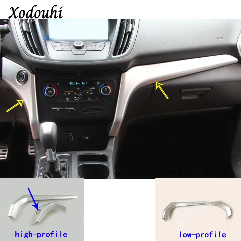 

Центральная консоль для Ford Kuga Escape 2017 2018 2019 2020, центральное управление навигацией, кондиционерный переключатель громкости, отделочная рамка