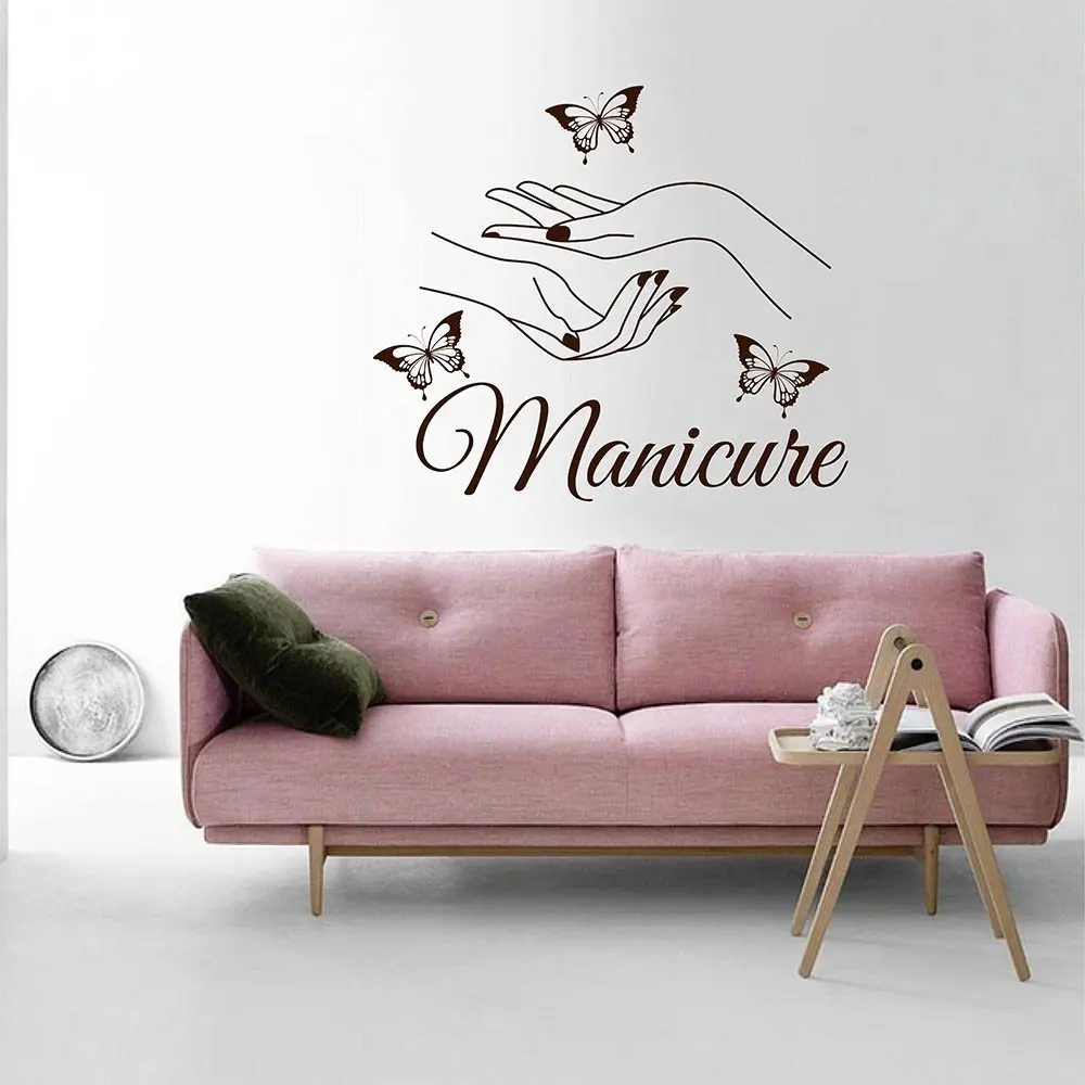 Виниловые наклейки для маникюра и салона красоты ногтей модные косметические