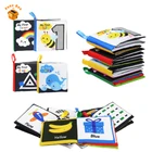 Детская матерчатая книга, мягкие детские погремушки, искусственная ткань, тихие книги для маленьких детей