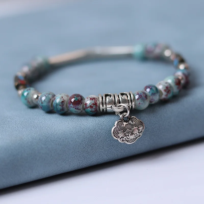 Женские керамические браслеты ручной работы сделай сам ретро браслет из сплава в