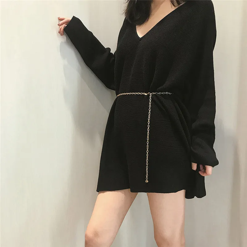 

Fashion Women Waist Chain Belts Female Silver Body Mini Metal Dress Gold Belt Woman Sequins Thin Chains Womens Ketting Riem