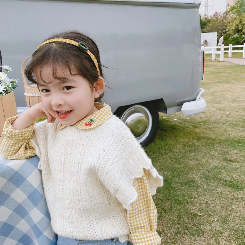 Детский свитер новинка осень зима 2020 корейская детская одежда шерстяной жилет с