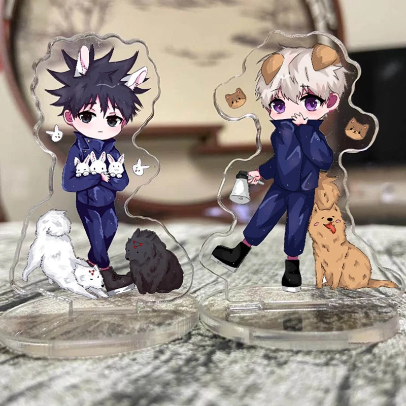 

1 Pc Hot Anime Jujutsu Kaisen Cute Magan Yuji Itadori Ryomen Sukuna Gojou Satoru Acrylic Figure Models Double Sides 6cm