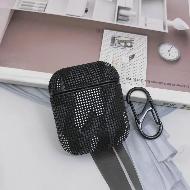 Камуфляжный пластиковый чехол для Apple Airpods защитный ключей аксессуары Bluetooth-бокса