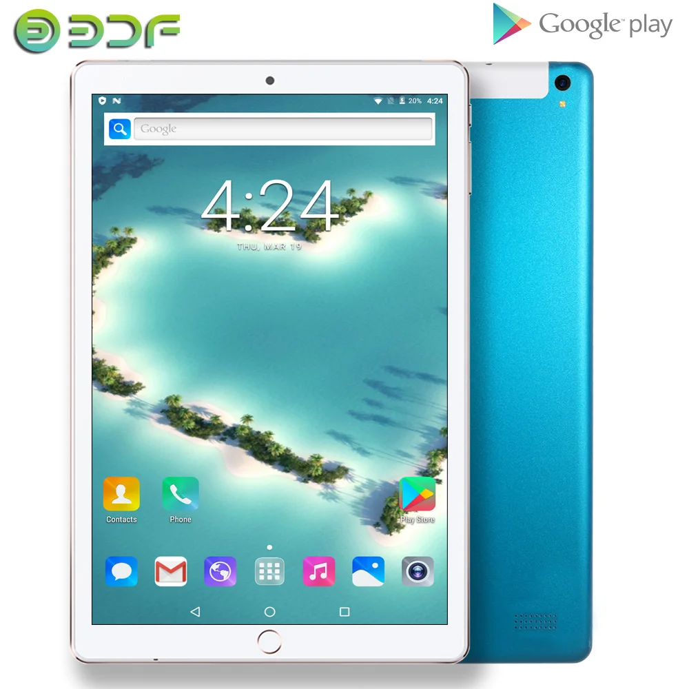 10.1 Inch New Tablet Pc Android 9.0 WiFi GPS Bluetooth 3G Phone Call Google Play Brand Tablets 2GB+32GB Toughened Glass