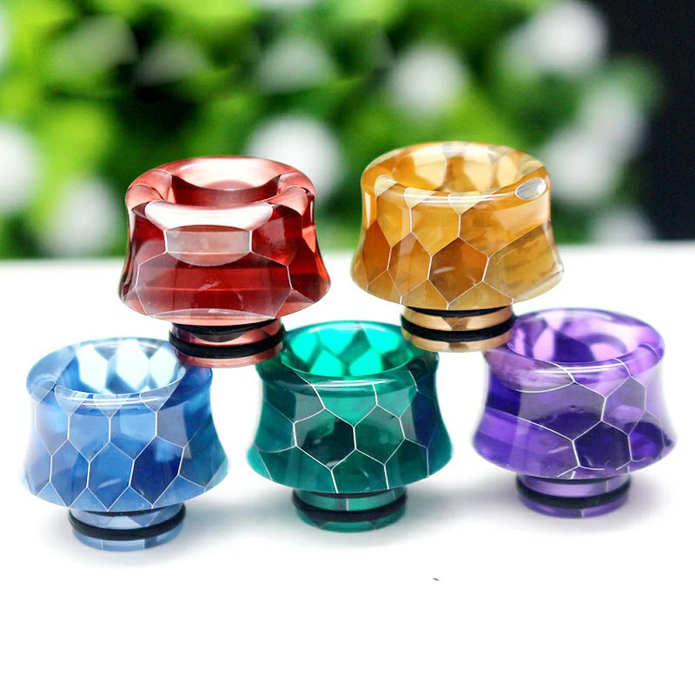 

1/10/20/50pcs Cone Cobra Snake Skin Resin 510 Drip Tip Mouthpiece for Vape Vaporizer Atomizer Fit CROWN 4 Falcon Valyrian Tank